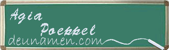Agia Poeppel Visitenkarte